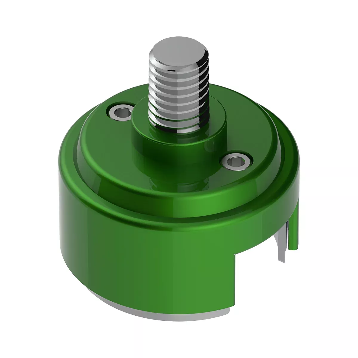 1/2"-13 Emerald Green Thread-On Shift Knob Mounting Adapter For Eaton Fuller Style 13/15/18 Shifter