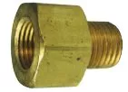 1/4 Female x 1/4 male Brass Brake Line Adapter, 5/bag
