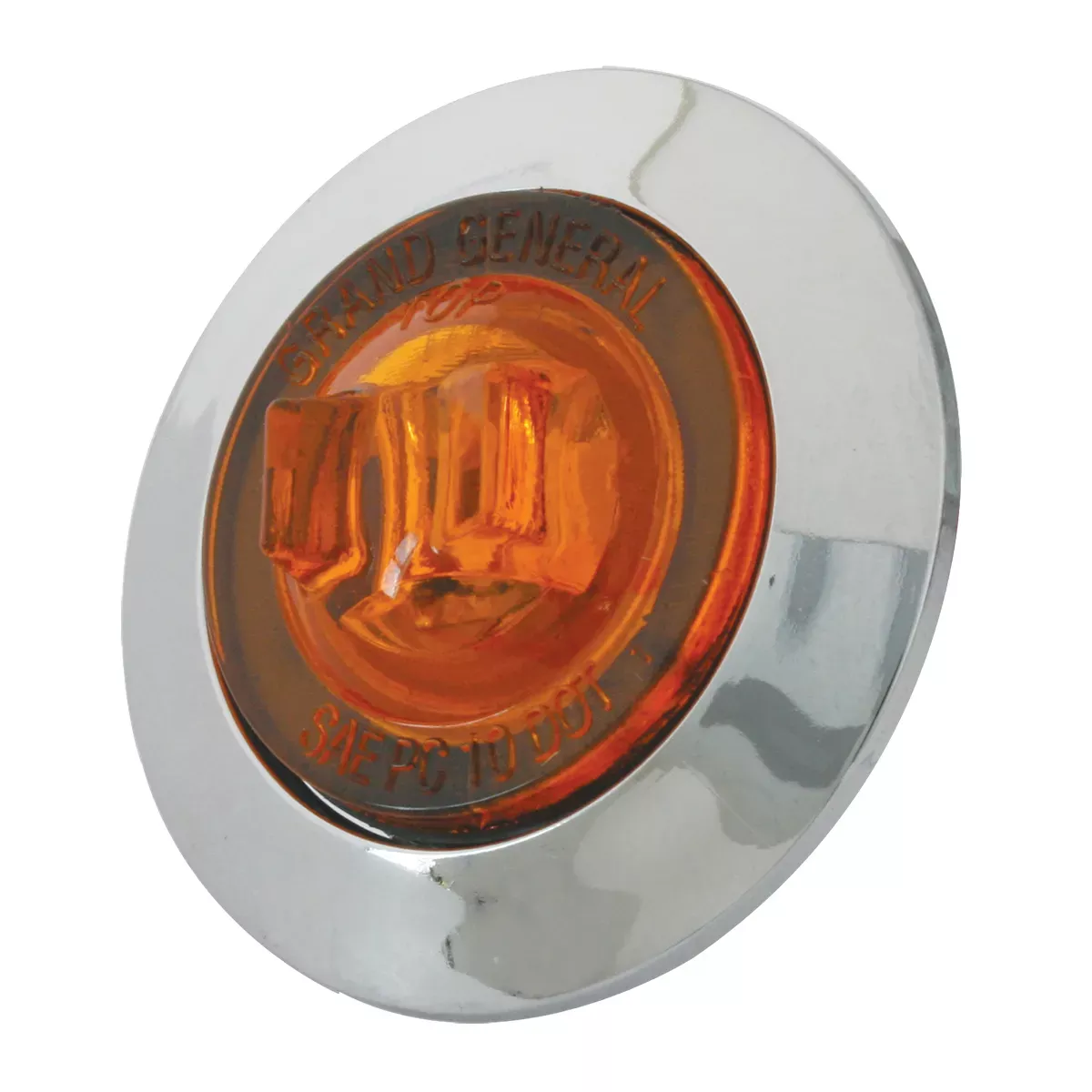 1″ Dual Function Mini Wide Angle LED Light With Chrome Bezel Amber Amber