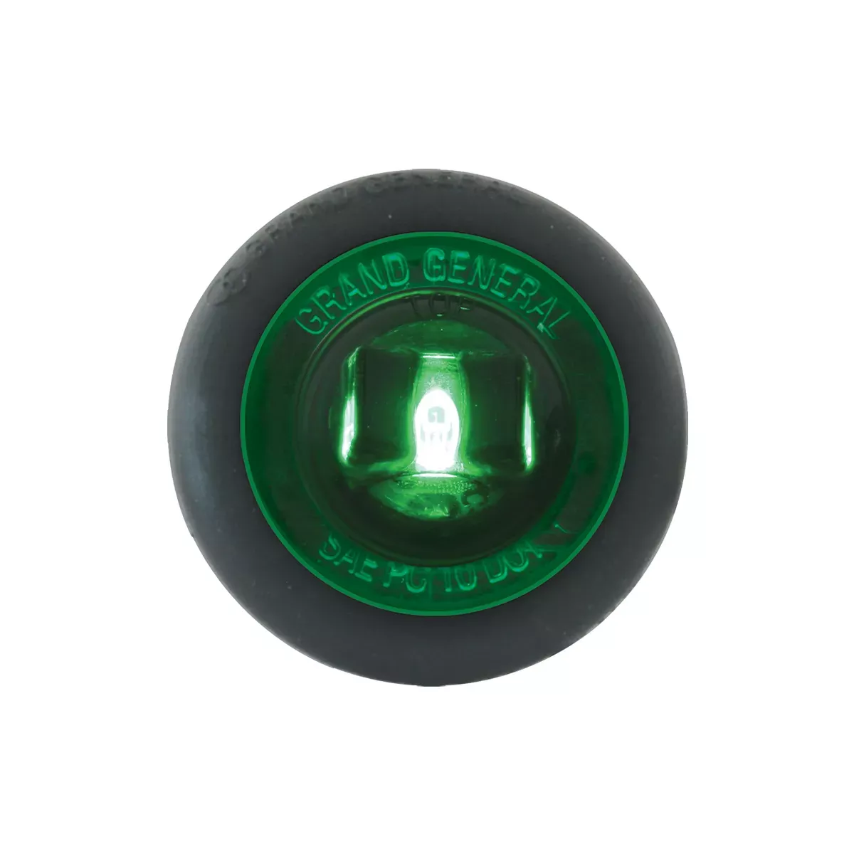 1″ Dual Function Mini Wide Angle LED Light With Grommet Green Green