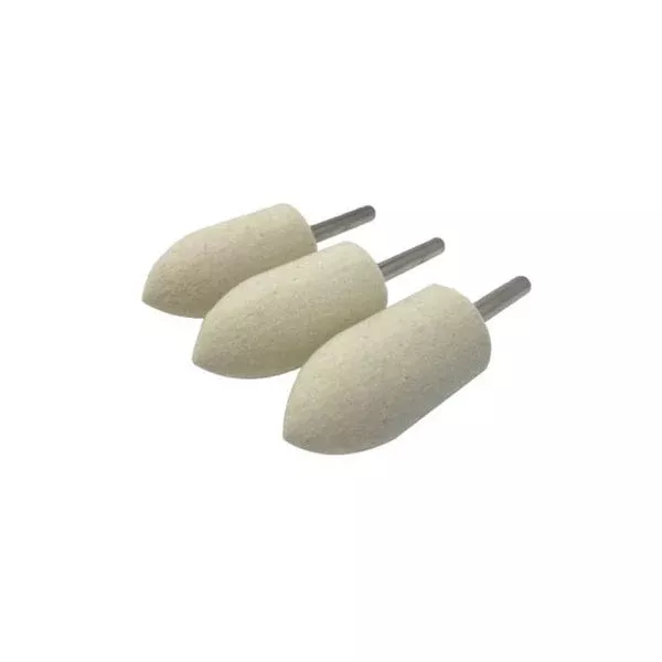 1"x2" Felt Polishing Tapered Rolls 3 Pack