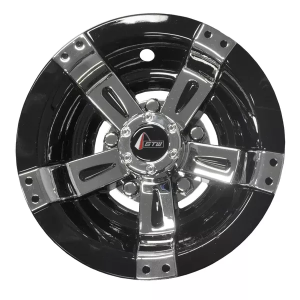 10" GTW Maverick Black & Chrome Wheel Cover (Universal Fit)