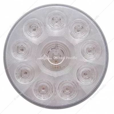 10 LED 4" Turn Signal Light - Amber LED/Clear Lens