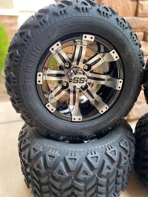 10” Tempest Golf Cart Wheels and All Terrain Tires