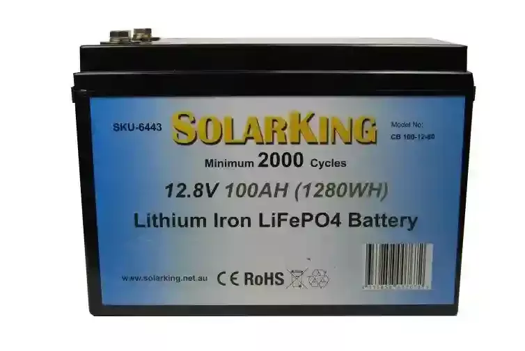 100Ah Lithium Life Po4 Solarking Battery