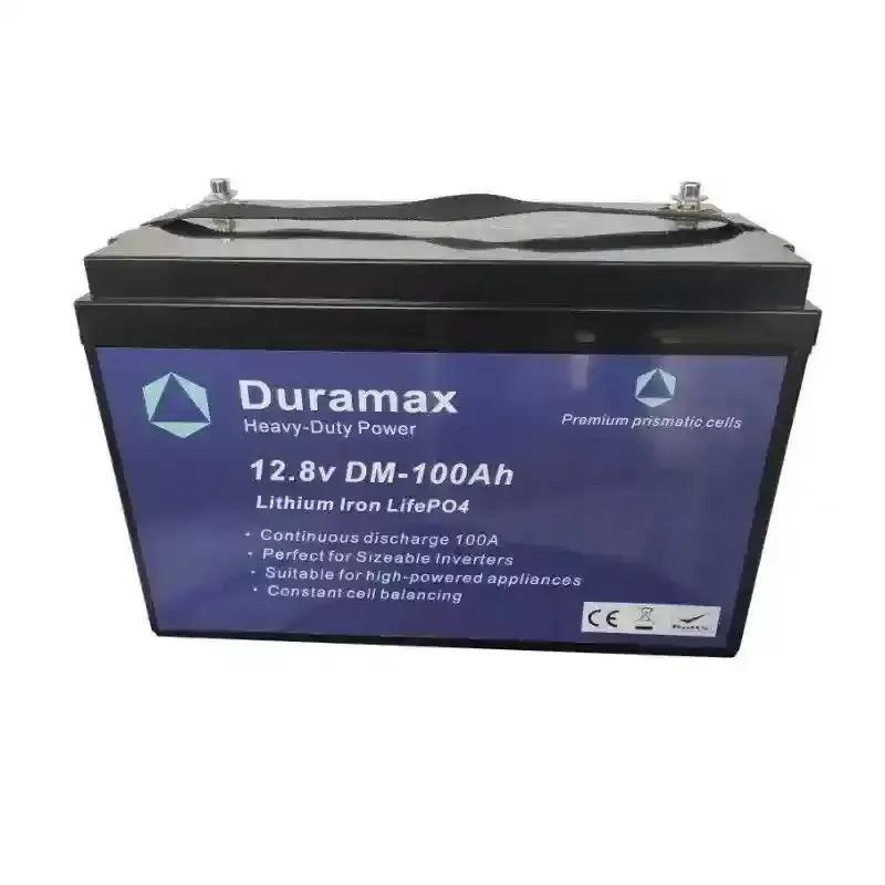 100amp Duramax Lithium Battery with Built-in Battery Monitor - Active Bms