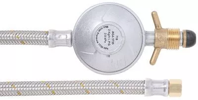 10mm SS Hose & Reg 2kg 1/4" FBSP x POL 600mm