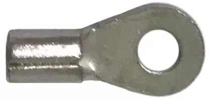 12-10 AWG Non-Insulated Ring Terminals - #6 Stud Tin-Plated Copper - 100 or 1000 Pack - Made in USA