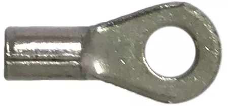 12-10 AWG Non-Insulated Ring Terminals - #8 Stud Tin-Plated Copper - 100 or 1000 Pack - Made in USA