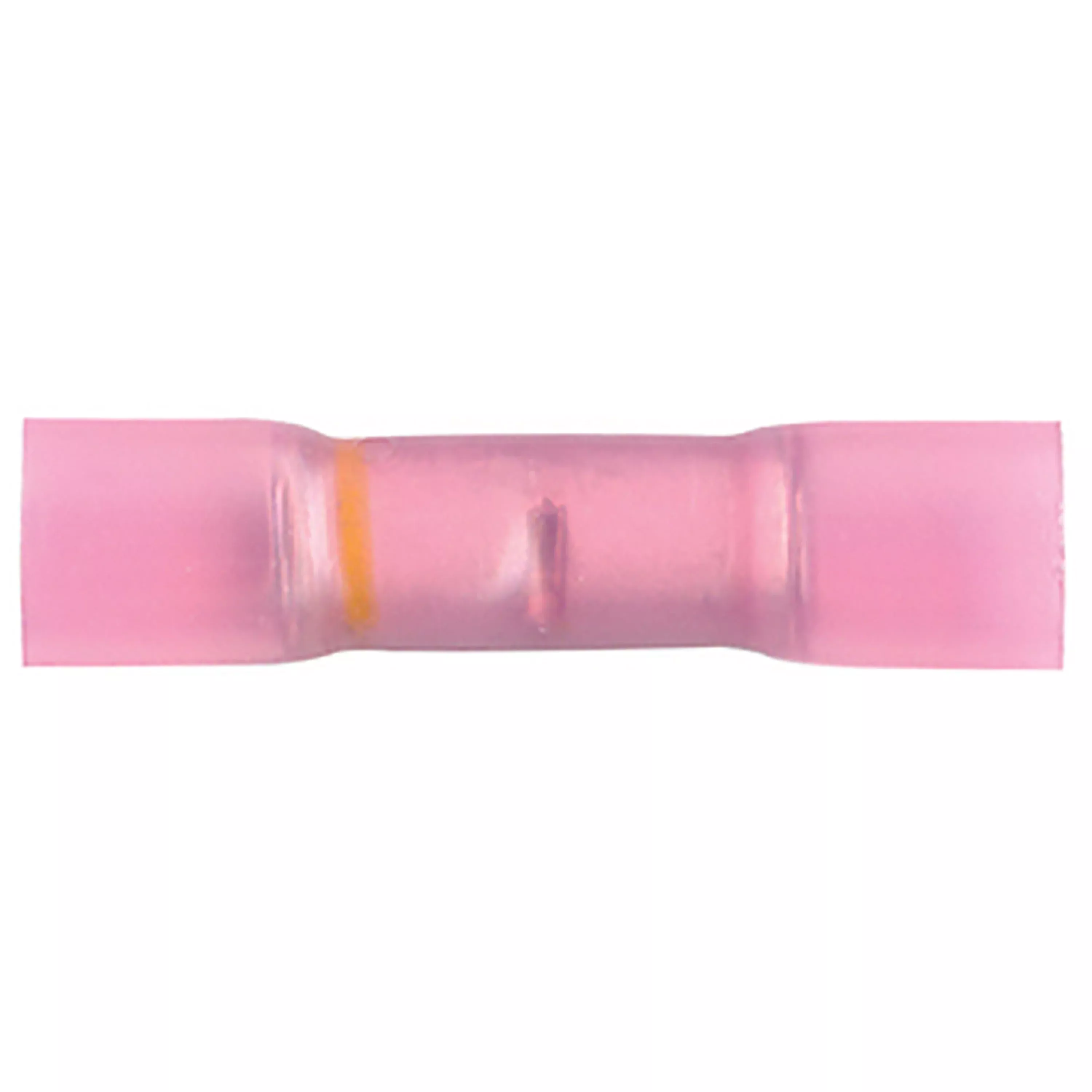12-10 to 8 AWG Pink Step Down Butt Connector - Heat Shrink & Crimp - 10 to 500 Pack