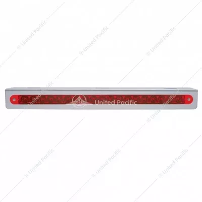 12-3/4" Stainless Light Bracket With 19 LED 12" Light Bar - Red/Red