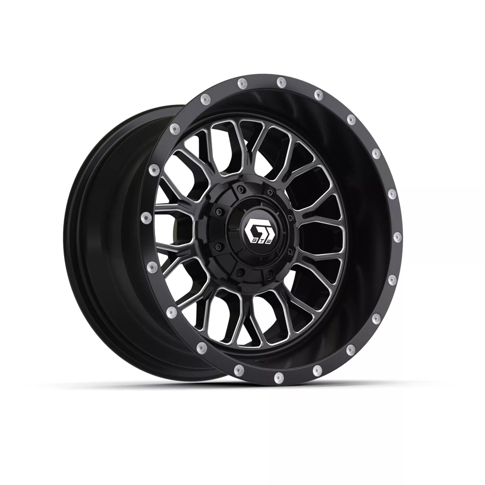 12" GTW Helix Black & Machined Wheel