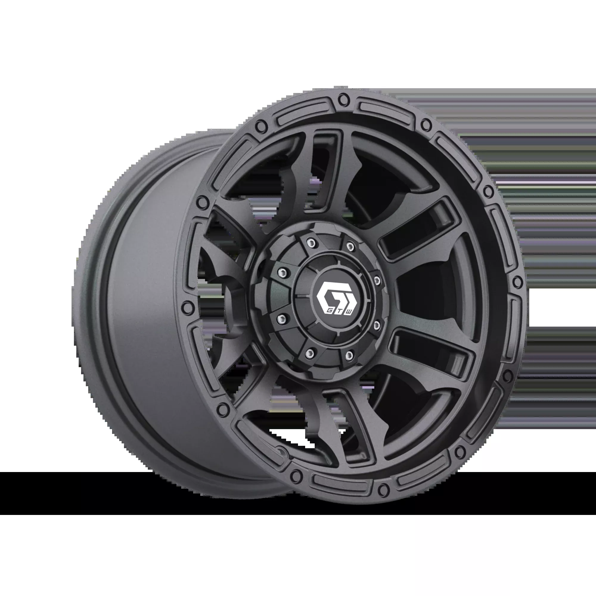 12" GTW Shogun Gloss Gunmetal Wheel