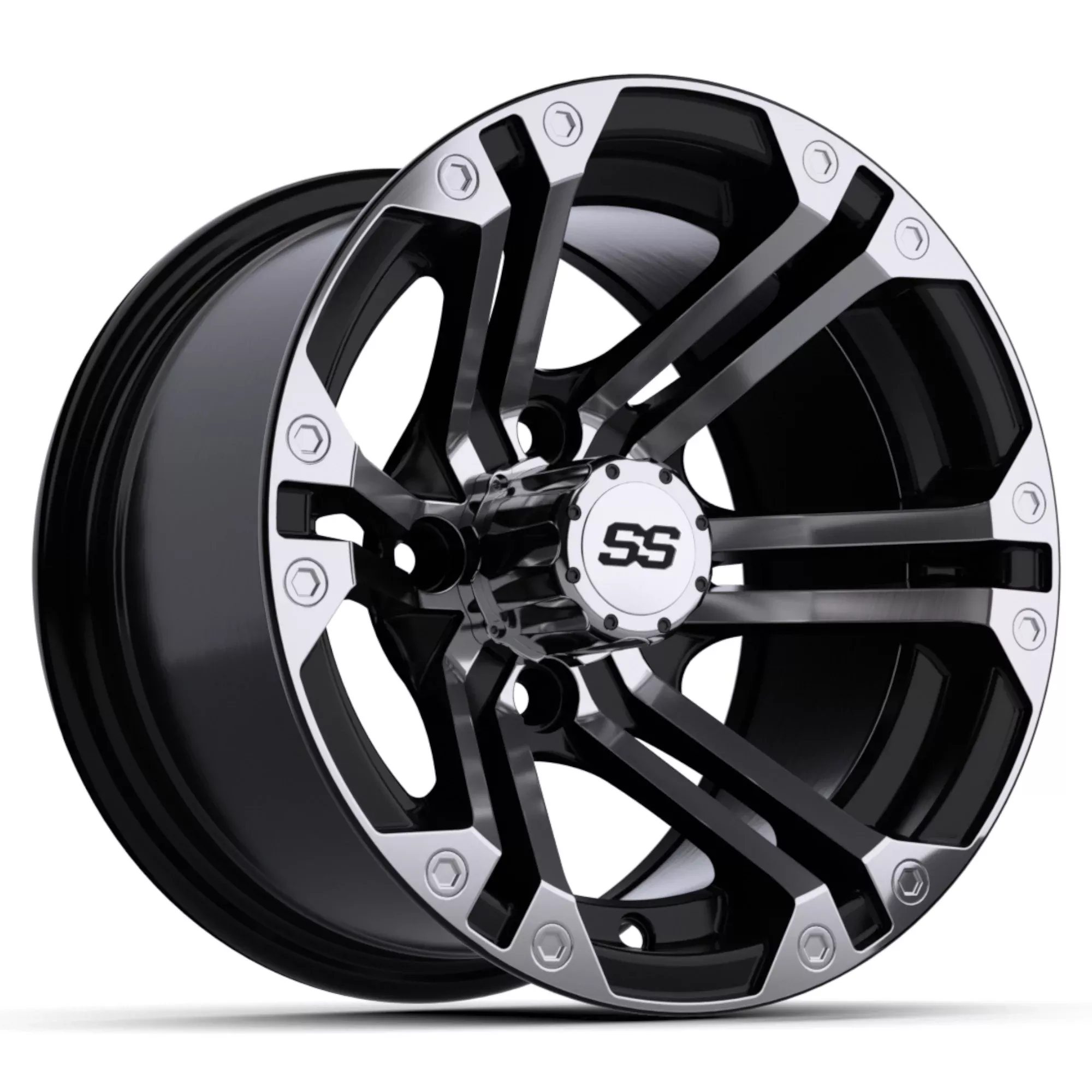 12'' GTW Specter Black with Machined Accents Wheel