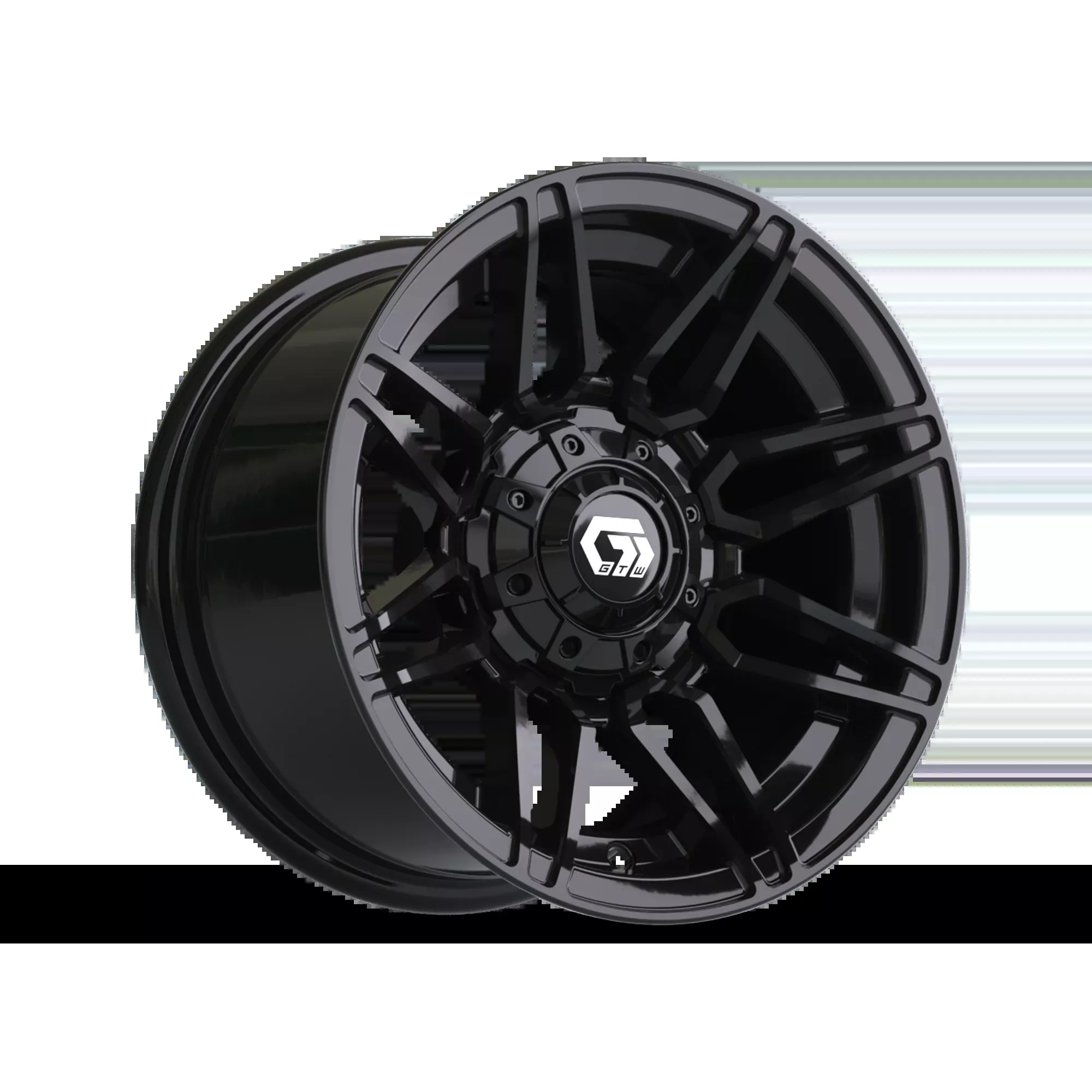 12" GTW Stealth Gloss Black Wheel