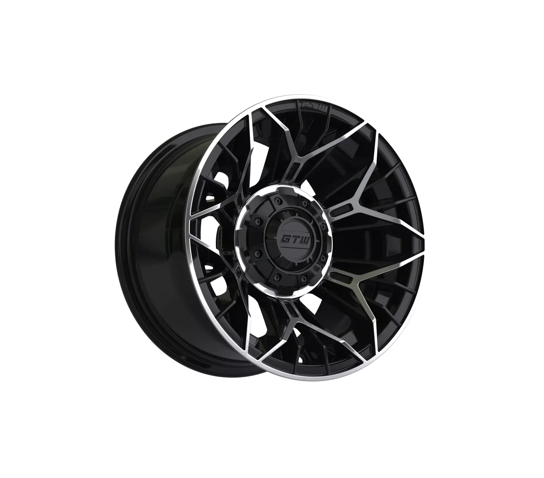 12" GTW Stellar Machined & Black Wheel