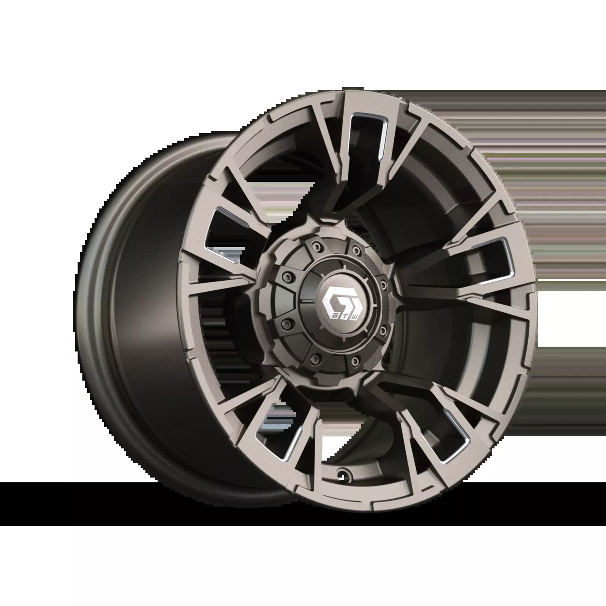 12" GTW Vandal Satin Bronze with Machined Accents Wheel