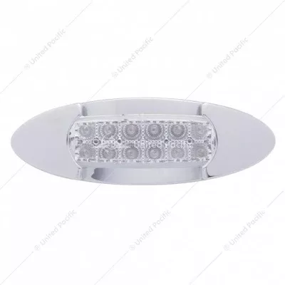 12 LED Maverick Light(Clearance/Marker) with Reflector- Amber Led/Clear Lens