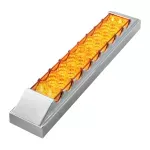 12″ Spyder LED Light Bar Amber With Bezel