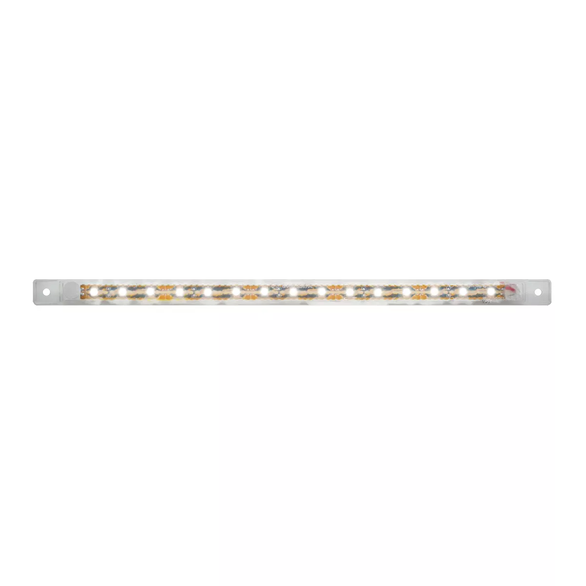 12″ Ultra Thin LED Marker Light Bar With Bezel White Clear