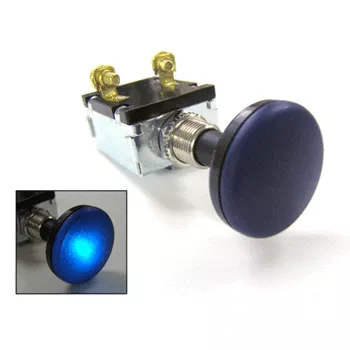 12-Volt 30-Amp Push-Pull Switch W/ Blue Light (Universal Fit)