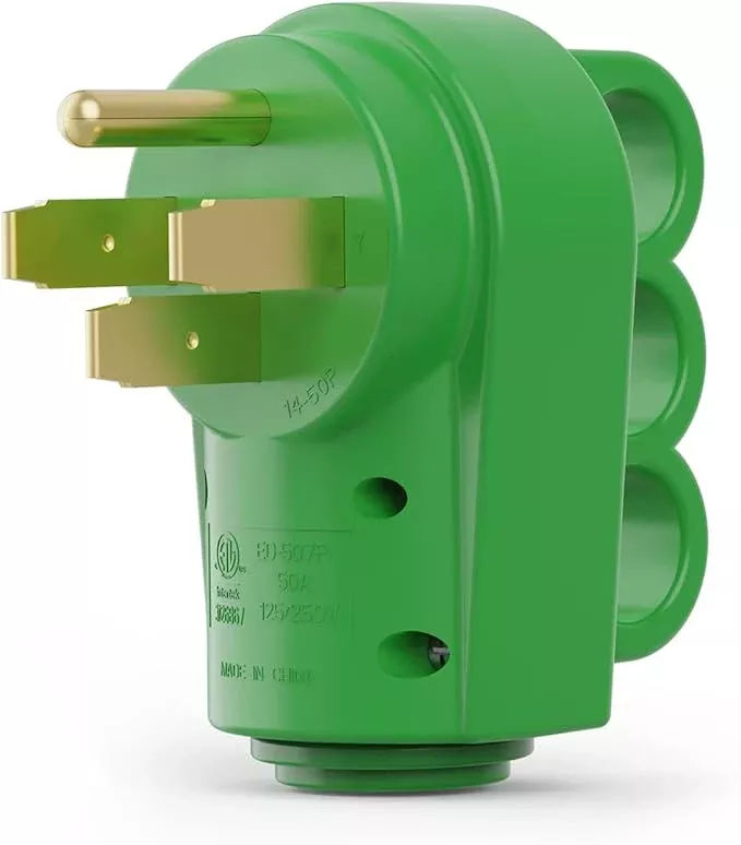 125/250V 50 Amp RV Replacement Male Plug - 14-50P