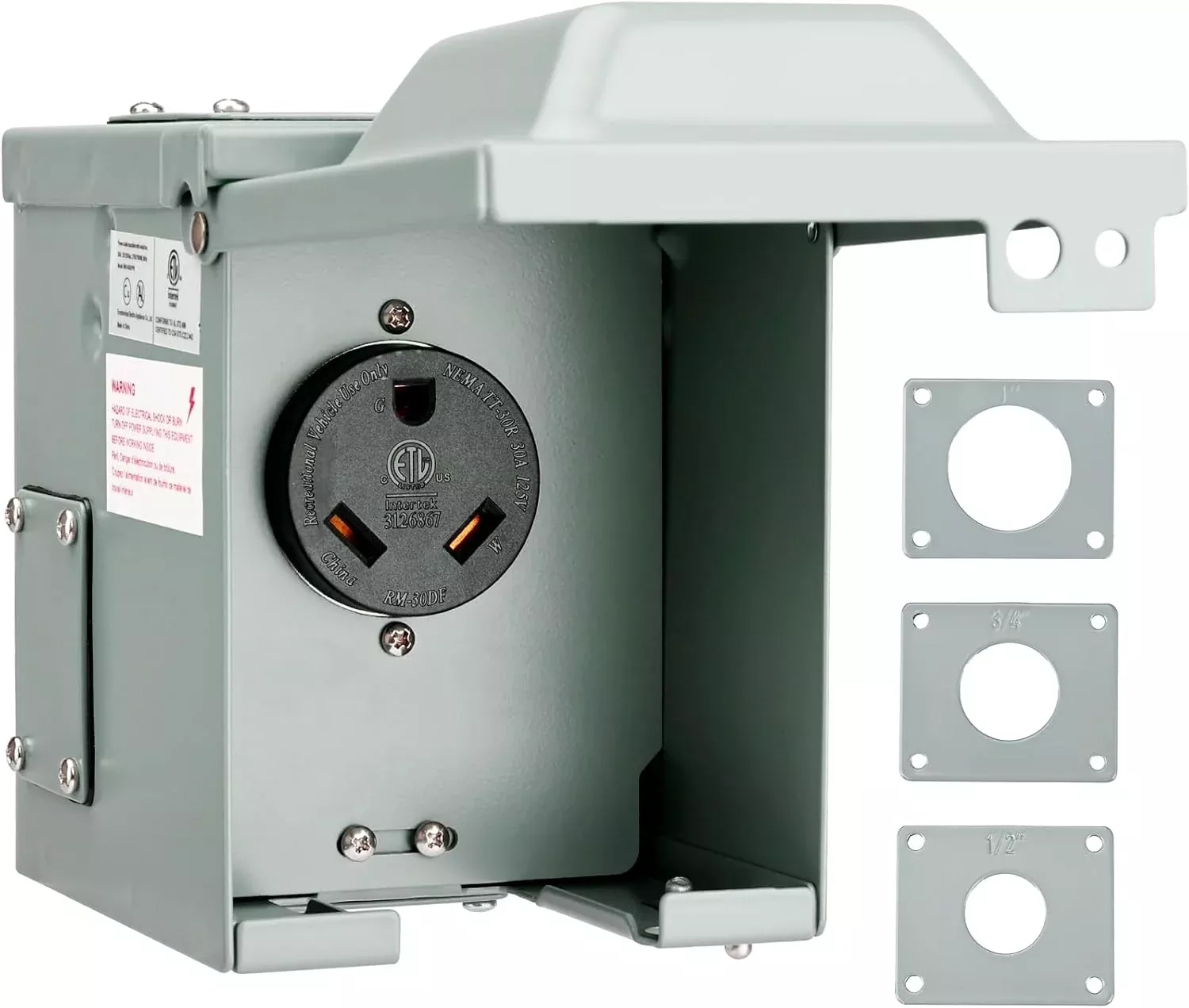 125 Volt 30 Amp RV/EV Outlet Box - TT-30R