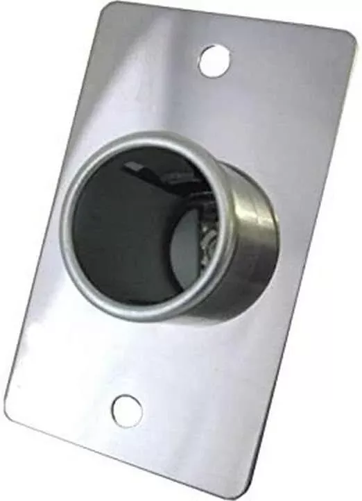 12V RECEPTICAL CHROME WALL PLATE - SMALL