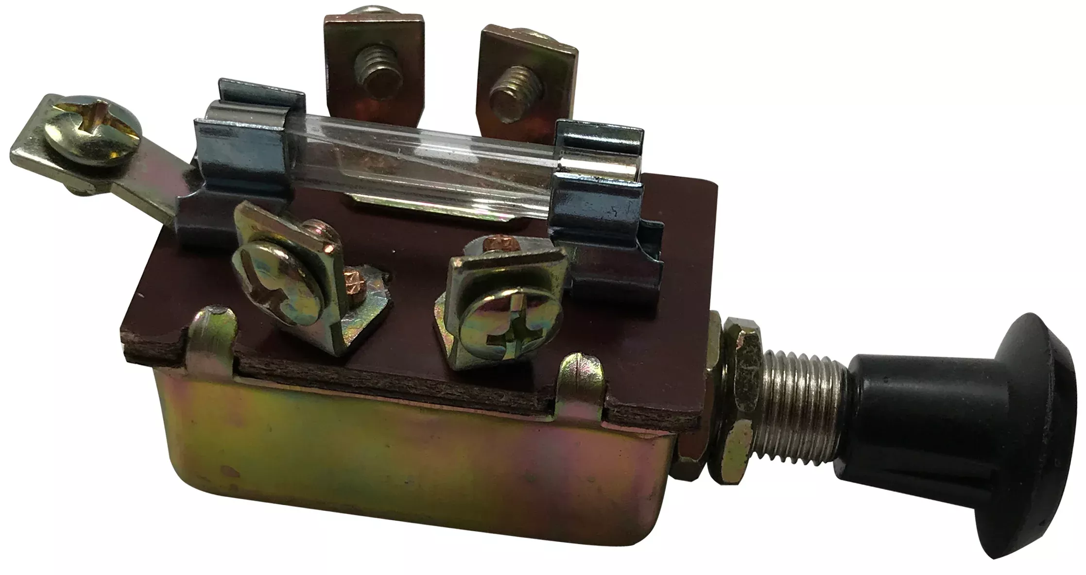 12V Universal Push-Pull Headlight Switch - 3-Position, 5-Terminal, Fused