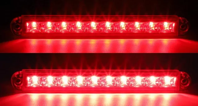 13" A/C Light Bar 6 P3 Red