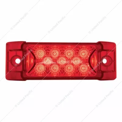 13 LED Red/Red Reflector Rectangular Light (Clearance/Marker)