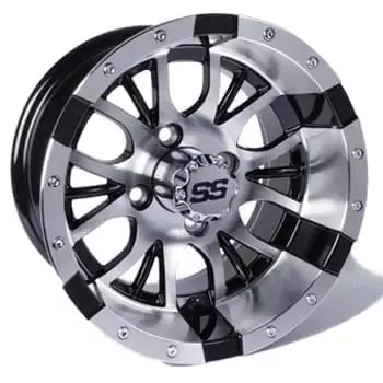 14×7 Diesel Wheel (Machined Silver/Black Finish)