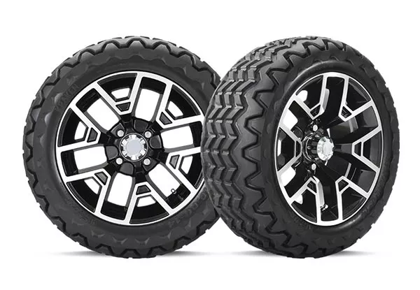 14" Gloss Black Atlas Wheels with 23x10-14 Kraken Tire