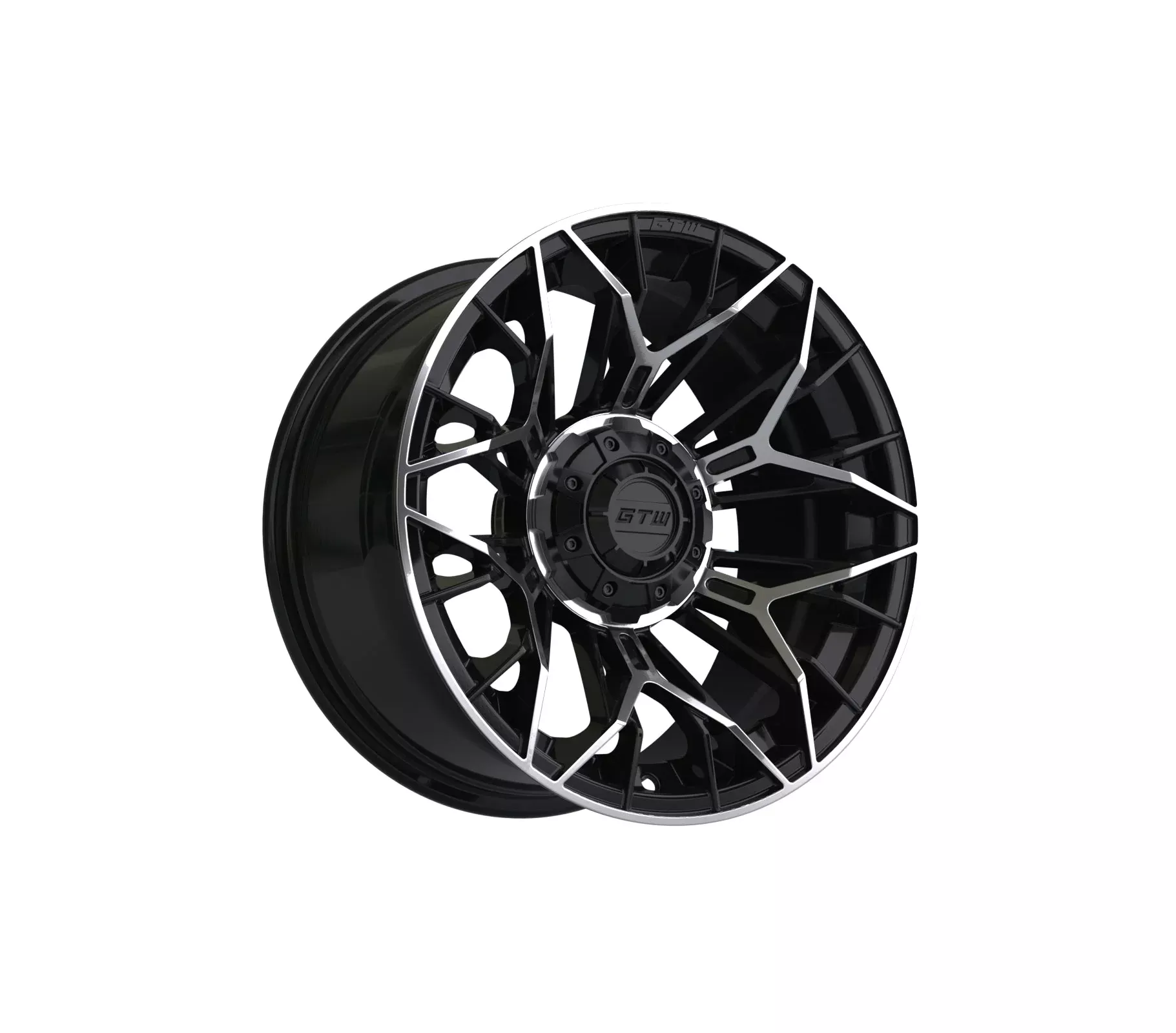 14" GTW Stellar Black with Machined Accents Wheel