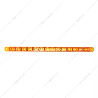 14 LED 12" Turn Signal Light Bar - Amber LED/Amber Lens