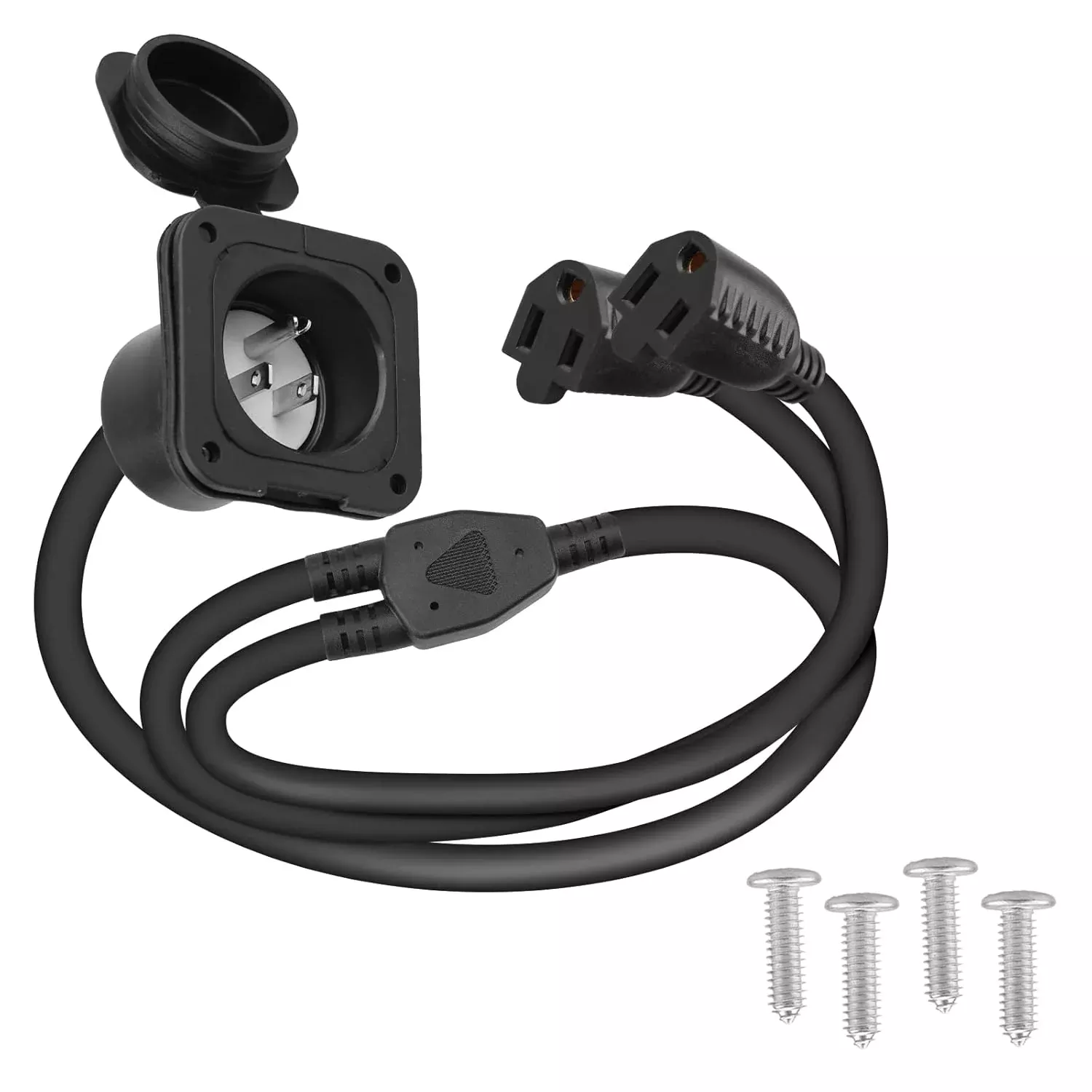 15 Amp 125V AC Power Inlet Port Plug