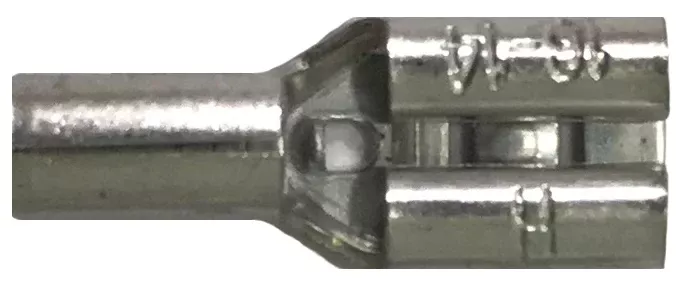 16-14 AWG Non-Insulated Female Quick Disconnect Terminals - .187 Tab Brass - 100 to 1000 Pack - Made in USA