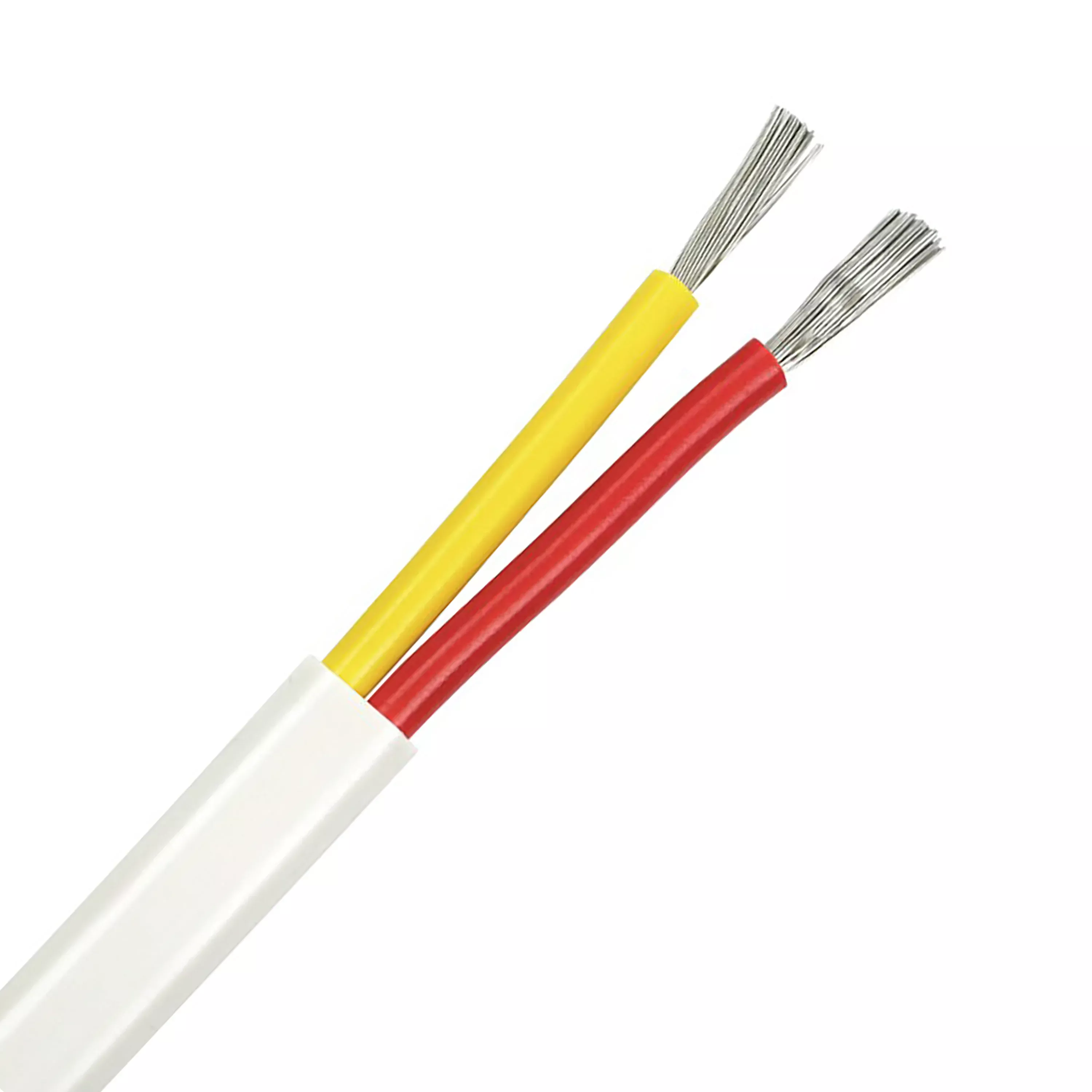 16/2 Yellow/Red Boat Cable White Jacket Tinned Wire - 25 FT