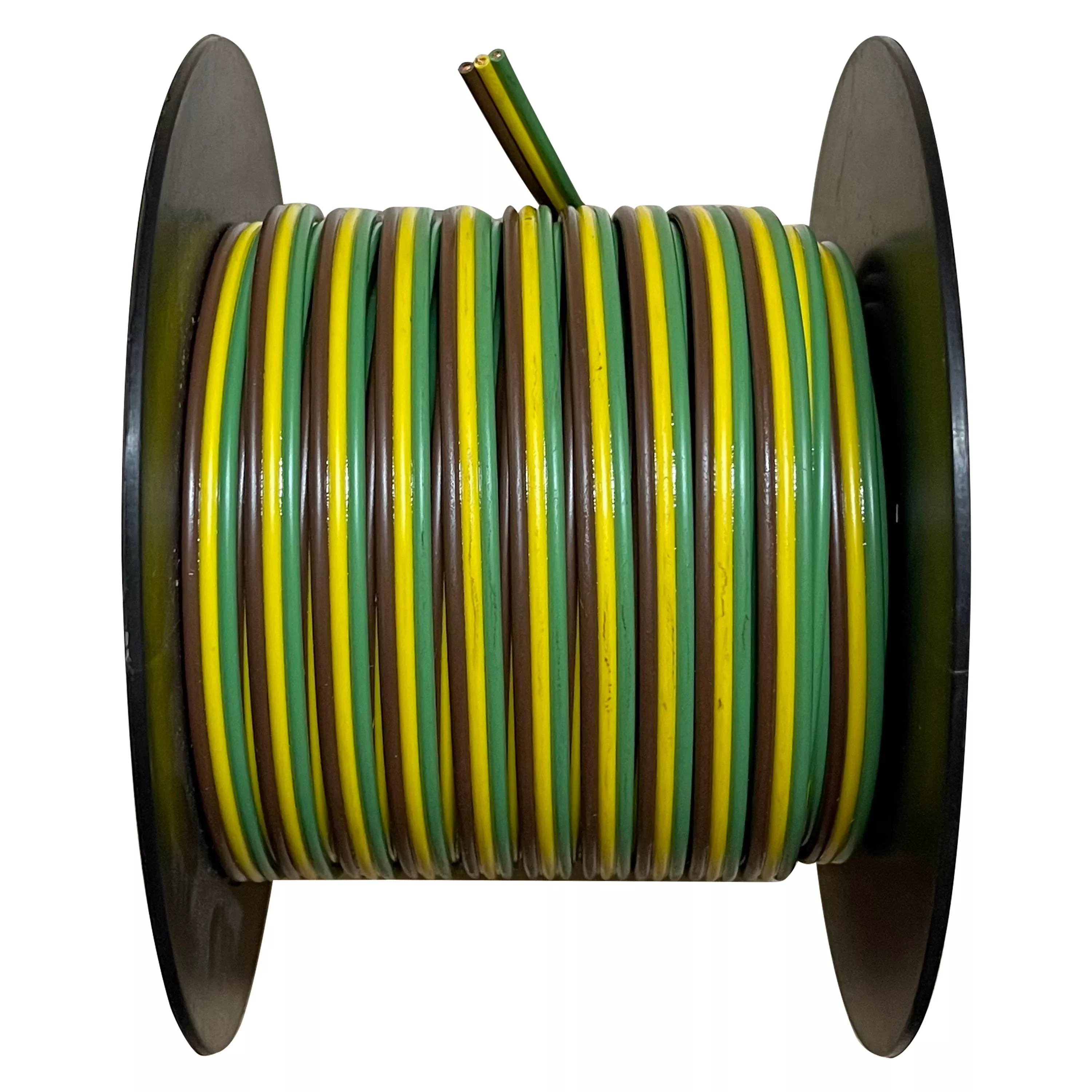 16/3 Parallel Bonded Wire - 100 ft - Brown, Yellow, Green