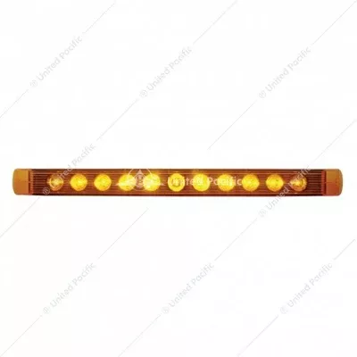 17" Amber/Amber 11 LED Turn Signal Light Bar Without Bezel