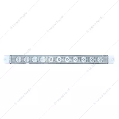 17" Amber/Clear 11 LED Turn Signal Light Bar Without Bezel