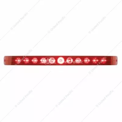 17" Red/Red 11 LED Light Bar Without Bezel (Stop, Turn, Tail)