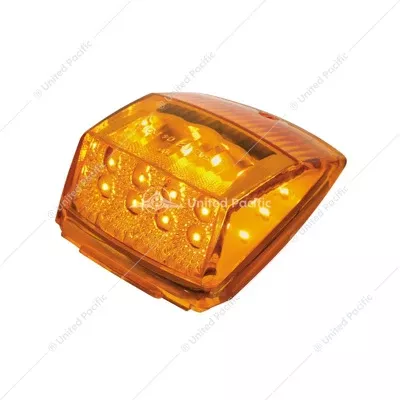 17Amber LED/Amber Lens Reflector Square Cab Light