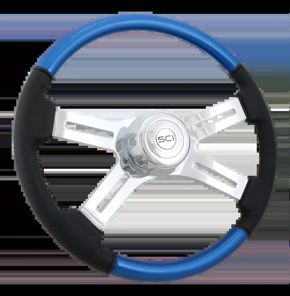 18" Classic Combo Blue Steering Wheel