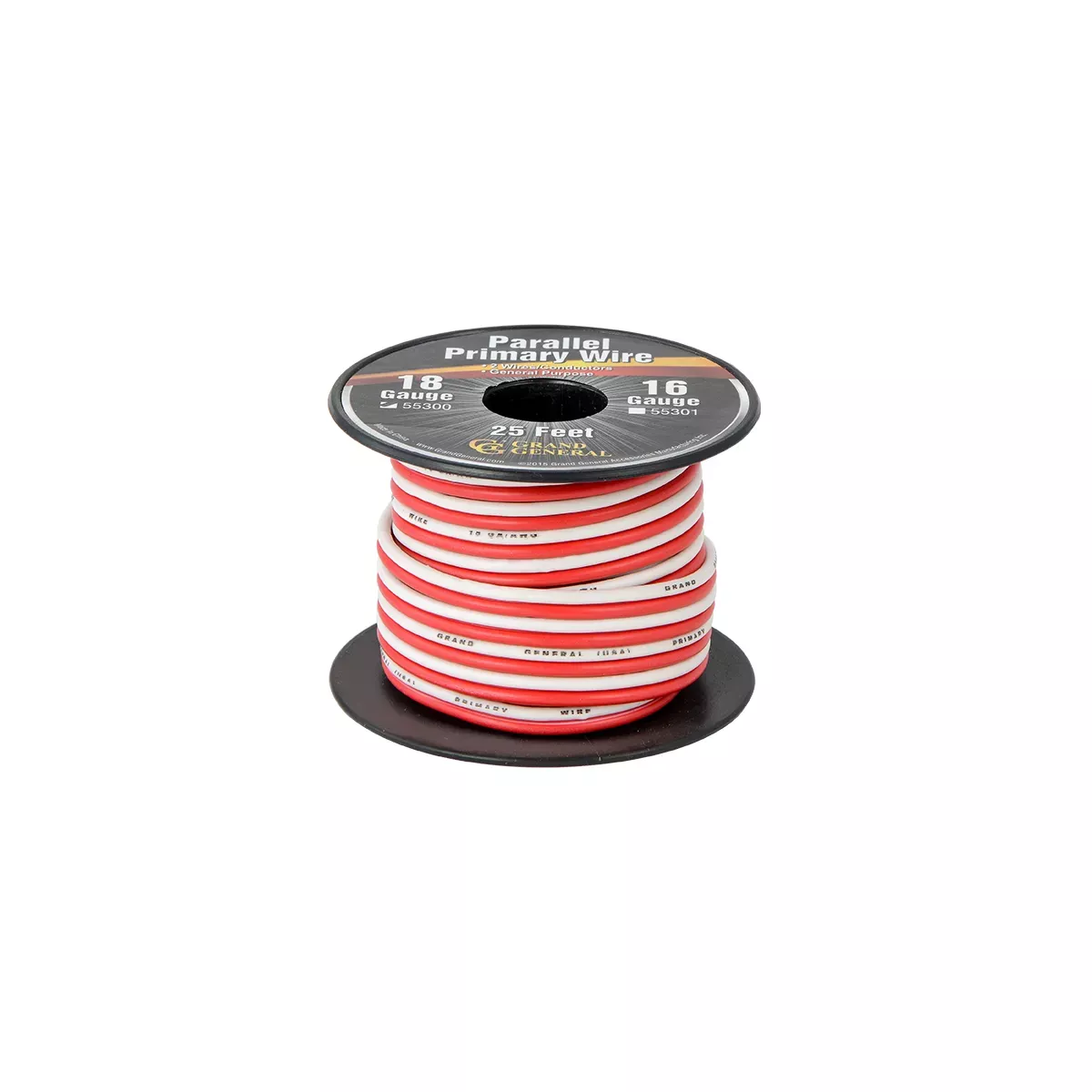 18 Gauge 2 Strand Red White 500' Roll