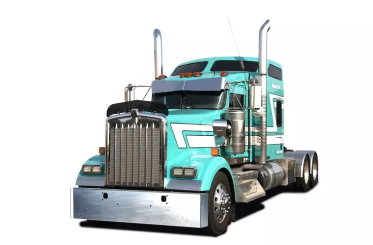 18" Kenworth W900L Miter End Bumper With Tow