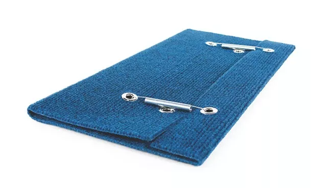 18" Wide Wrap Around RV Step Rug - Blue
