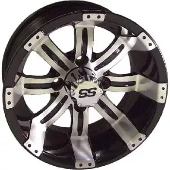 (19-128)WHEEL, 10X7 TEMPEST, 3+4 SS MFB