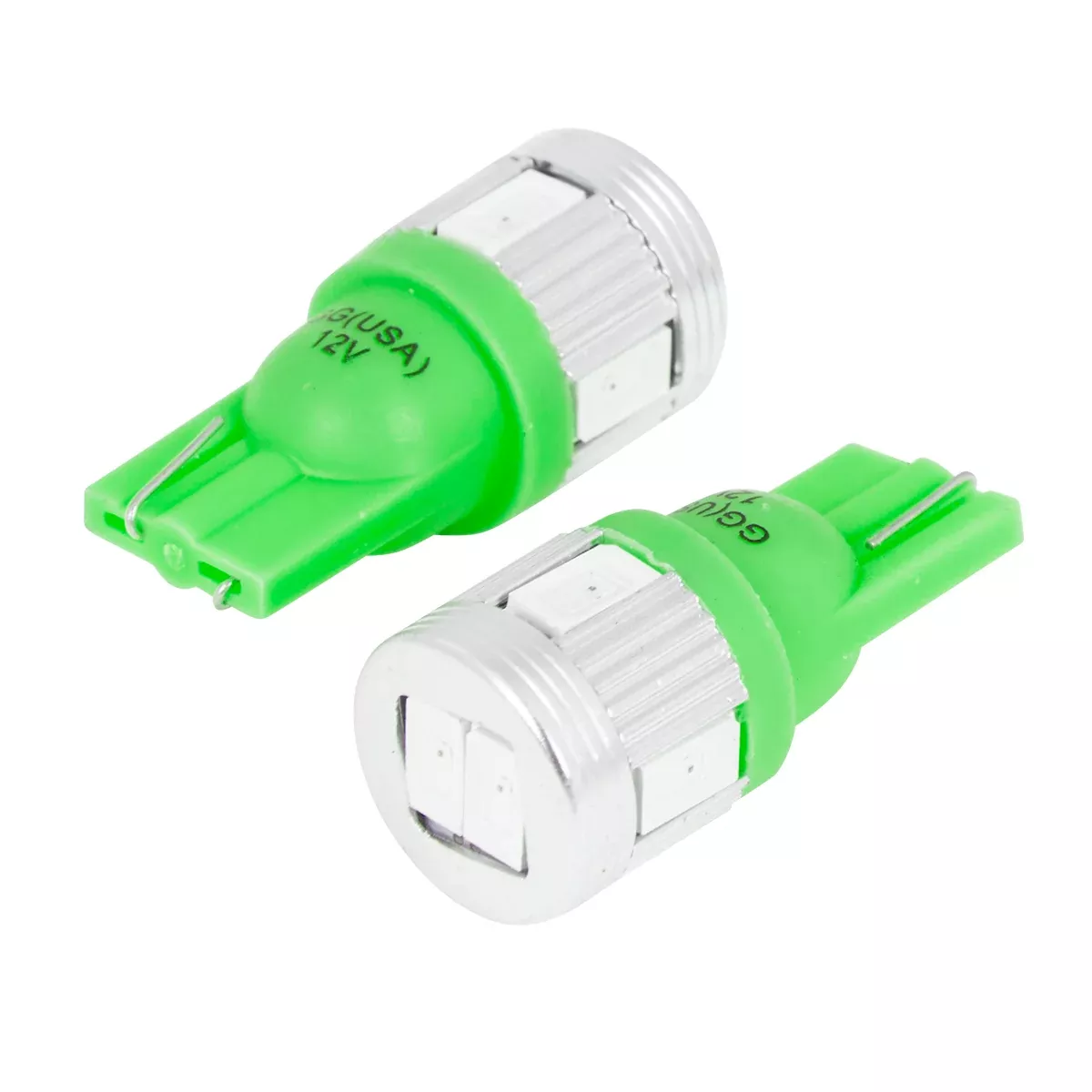 #194 6LED Green High Power Bulbs