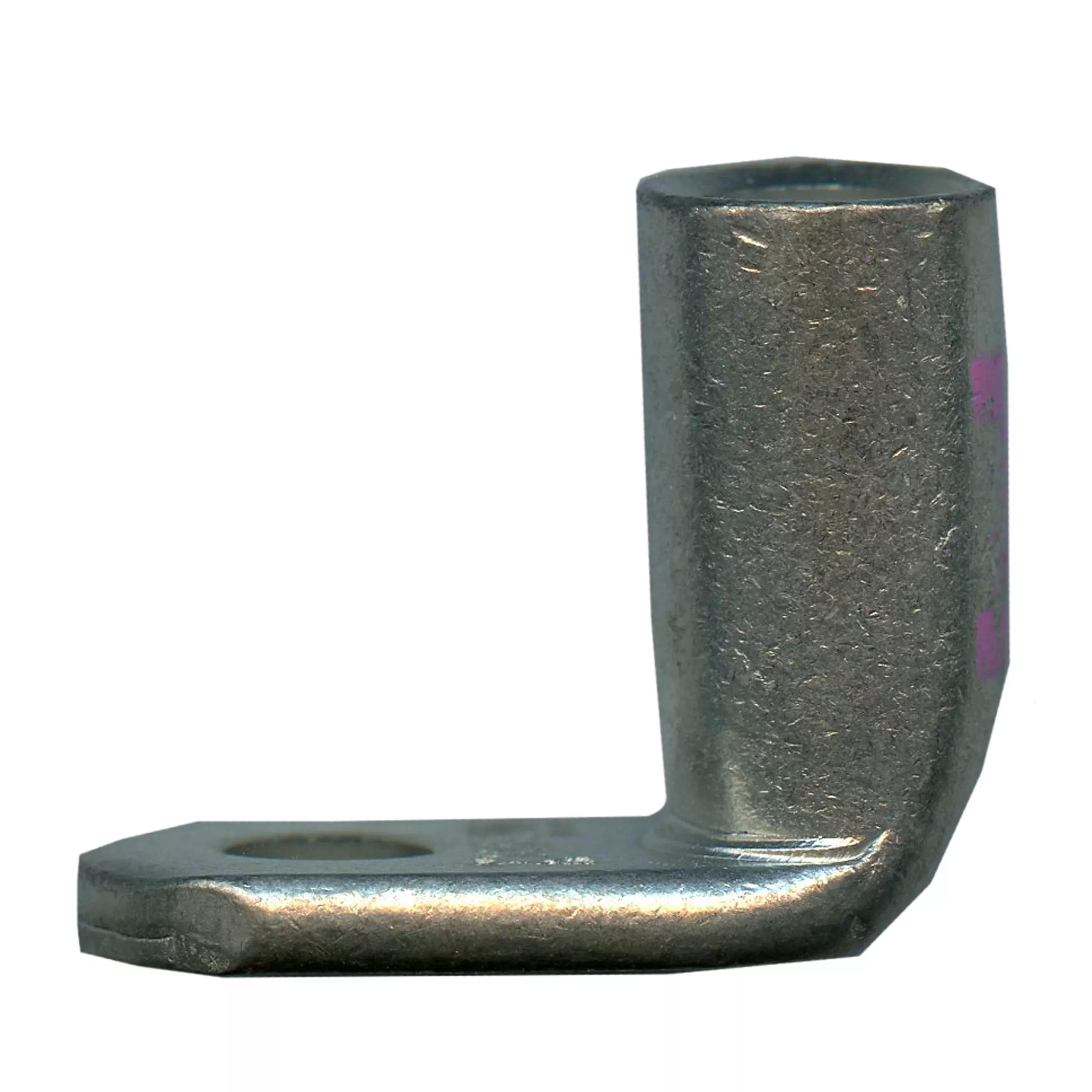 2-1 AWG Mega HD 90° Bent Copper Lug - 5/16" Stud - Pink - 5 or 50 Pack - Made in USA